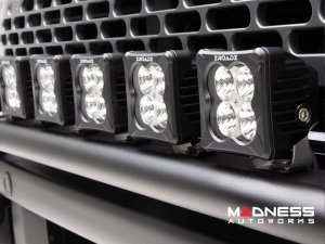 Ford Bronco Bumper Bar Light Kit - Factory Bumper - ZROADZ - Top Mount - w/ 6x3" White LED Pods Ford Bronco Bumper Bar Light Kit - Factory Bumper - ZROADZ - Top Mount - w/ 6x3" White LED Pods